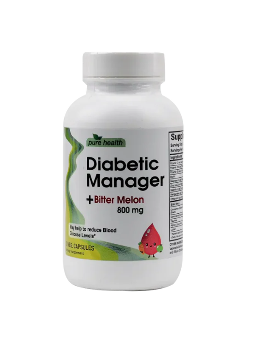 Pure Health Diabetic Manager 8Mg 6Veg Capsules